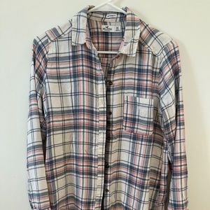 Hollister Boyfriend Fit Flannel Shirt